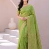 Premium Half Silk Olive Jamdani